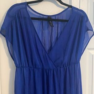 Cobalt Blue Swim Coverup